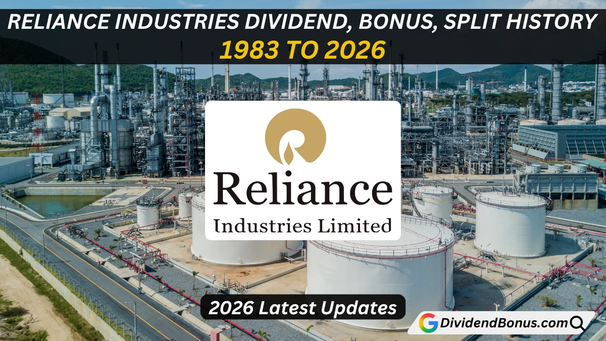 Reliance Industries Dividend, Bonus, Split History