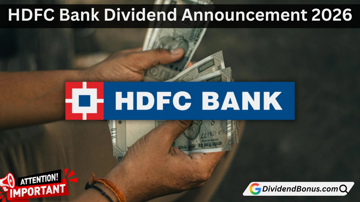 HDFC Bank Dividend Announcement 2026