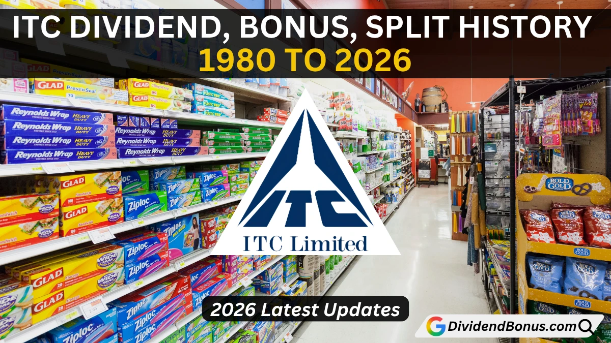 ITC Dividend, Bonus, Stock Split History