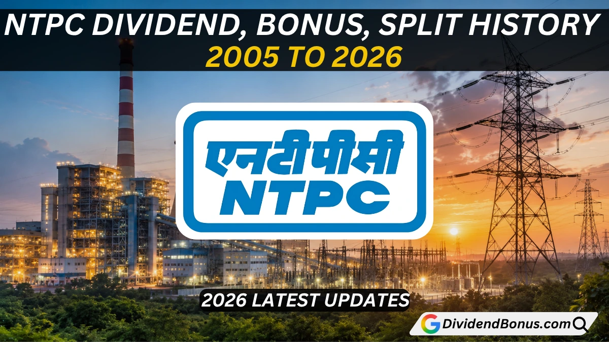 NTPC Dividend, Bonus, Stock Split History