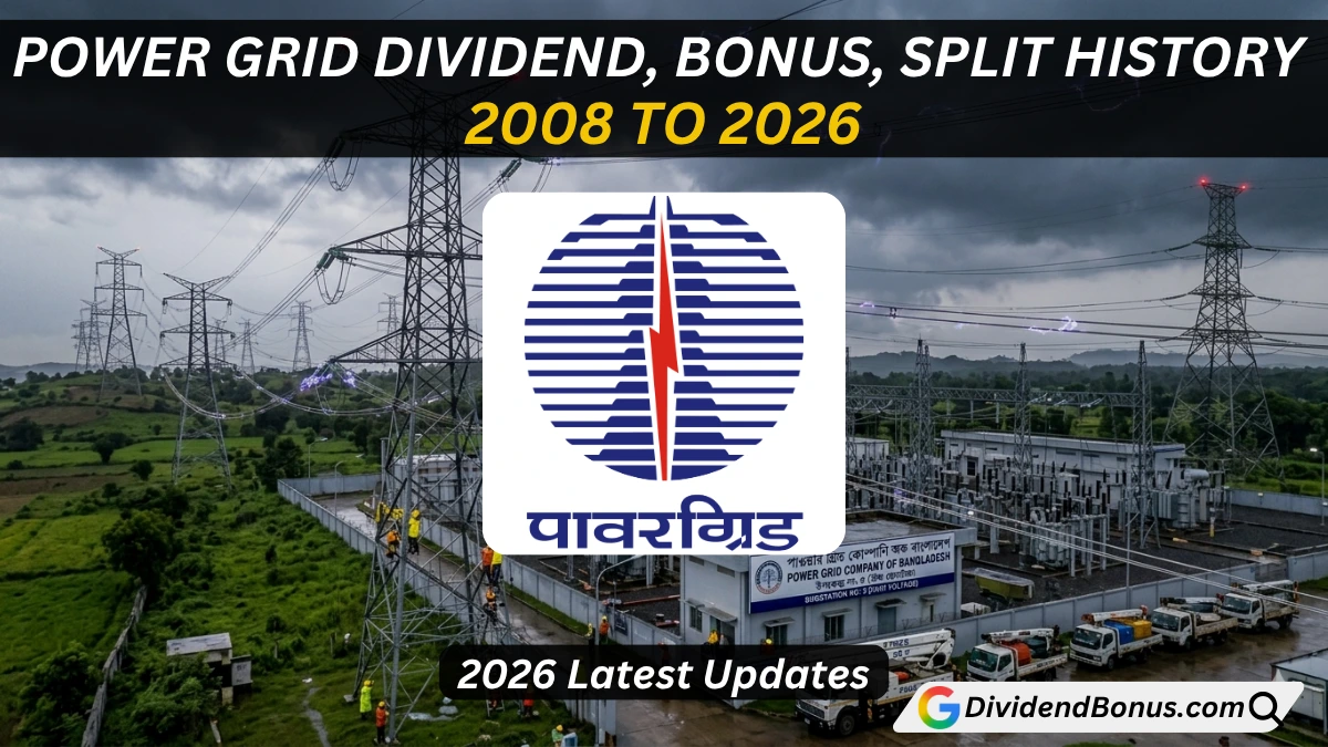Power Grid Dividend, Bonus, Split History