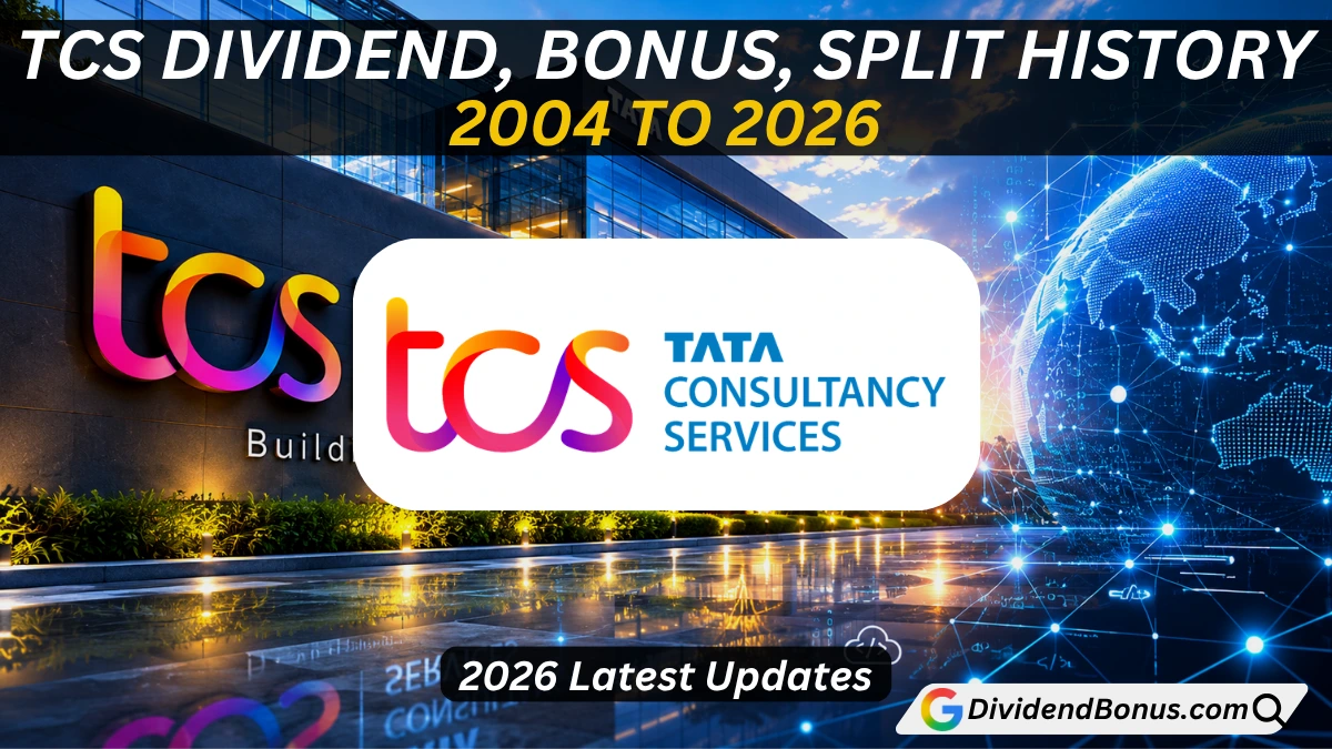 Tata Consultancy Services (TCS) Dividend, Bonus, Split History