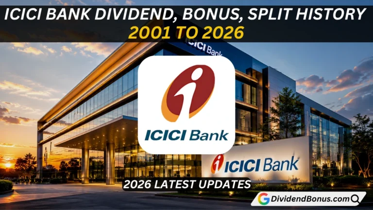 ICICI Bank Dividend, Bonus, Stock Split History