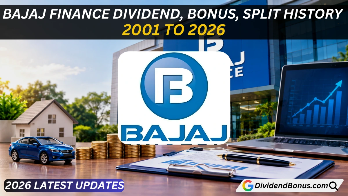 BAJAJ FINANCE DIVIDEND, BONUS & STOCK SPLIT HISTORY